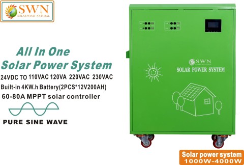 12VDC 300W 500W1kw 24VDC 2kw3kw4kw5kw All in one portable solar power solar generator